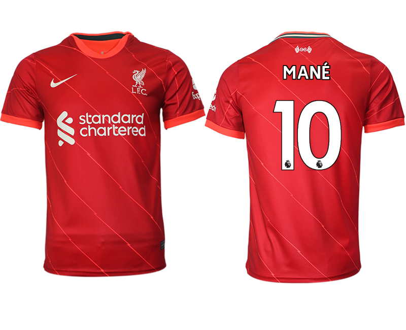 Men 2021-2022 Club Liverpool home aaa version red #10 Soccer Jersey->liverpool jersey->Soccer Club Jersey